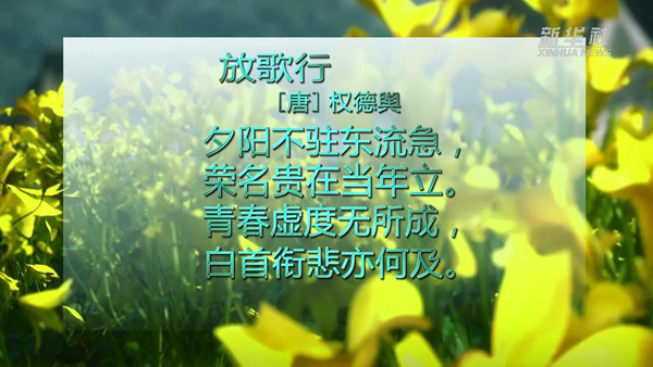 习近平时间丨妙典点睛：青春虚度无所成 白首衔悲亦何及