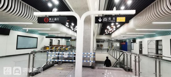探营济南地铁2号线：站台现代简明，年底试运行最早明年3月底售票