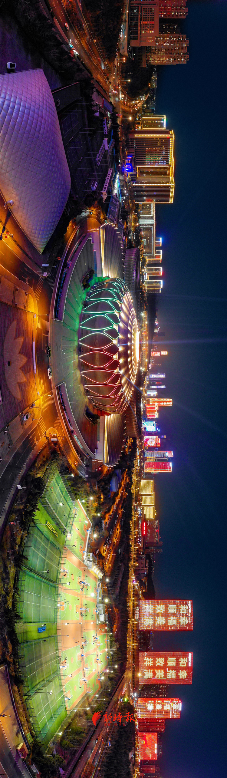 济南东城流光溢彩，如诗如画