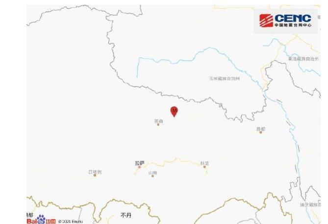 西藏那曲市比如县发生4.0级地震，震源深度10千米