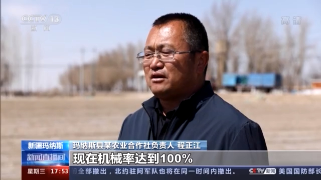 新疆玛纳斯70万亩棉花开播 机械化应用率98%