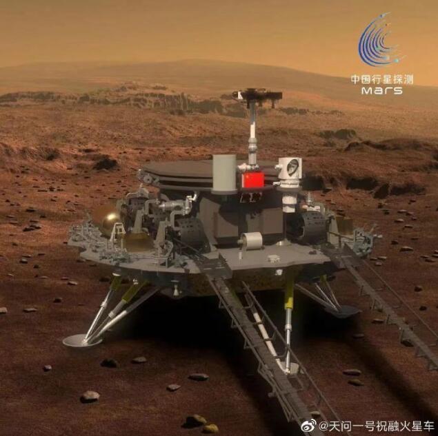 天问一号祝融火星车发布第一条微博：地球的朋友们，大家好