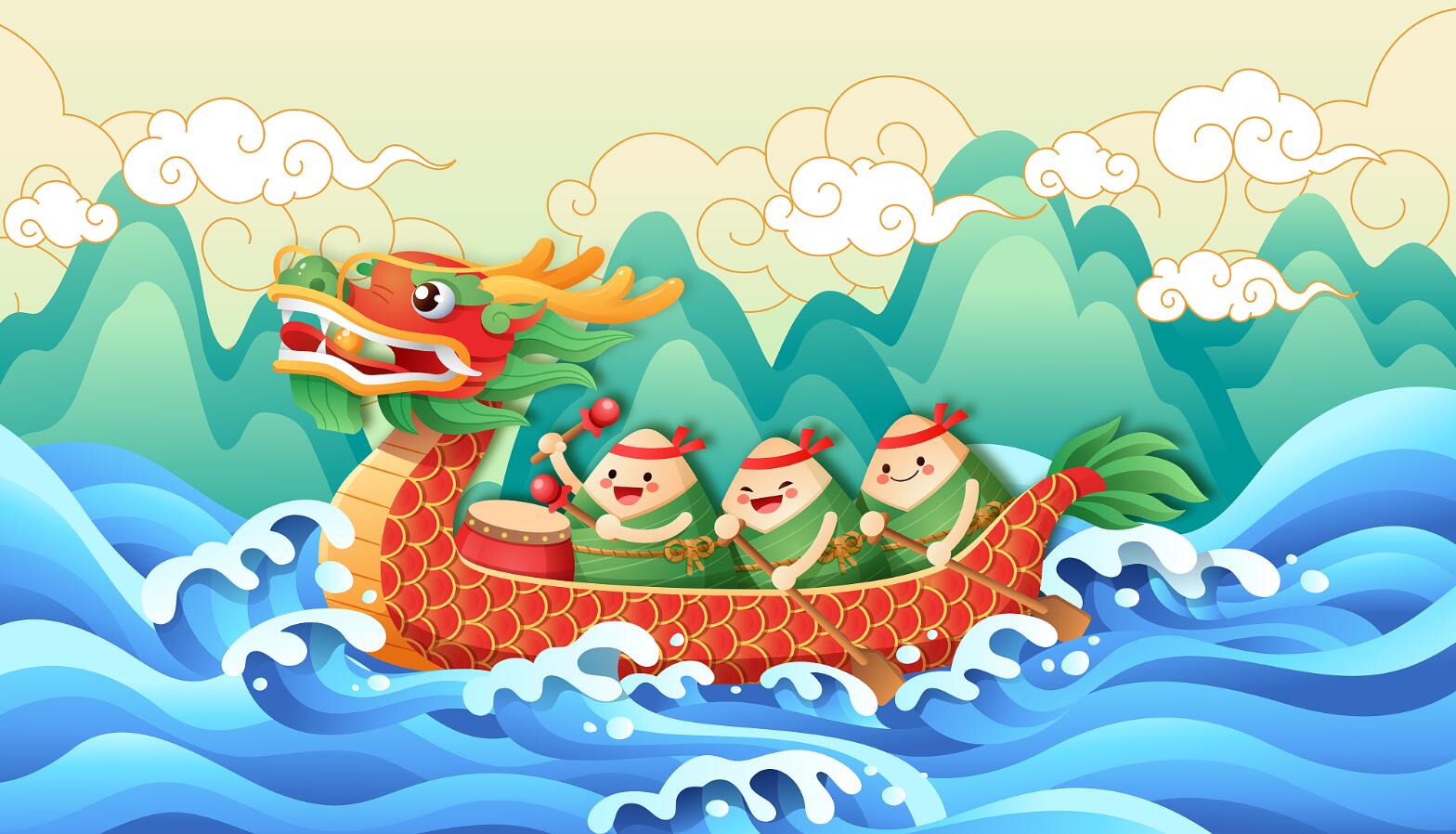 端午节| 龙舟竞渡 蜜粽甜香