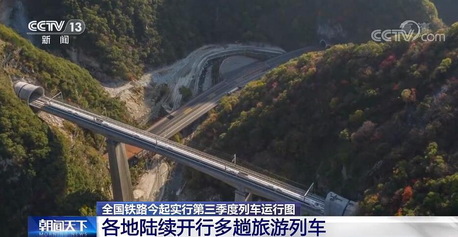 全国铁路今起实行第三季度列车运行图