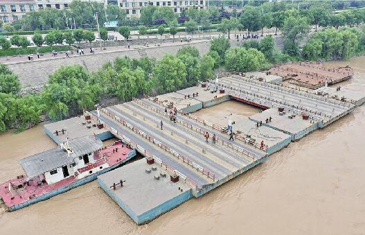 黄河大流量来水今到济南济南境内17座浮桥已全部拆除