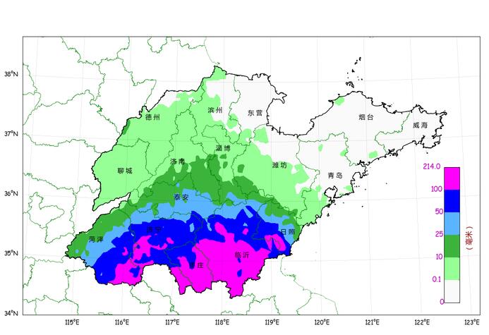 “烟花”最新路径:29日早晨前后从菏泽到枣庄之间进山东