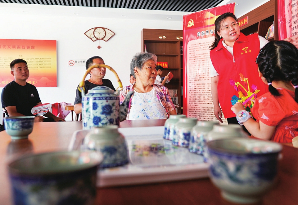 文明驿站大碗茶文明实践暖人心