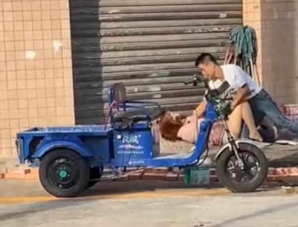 光天化日下男子当街按倒女子猥亵 警方:已刑拘