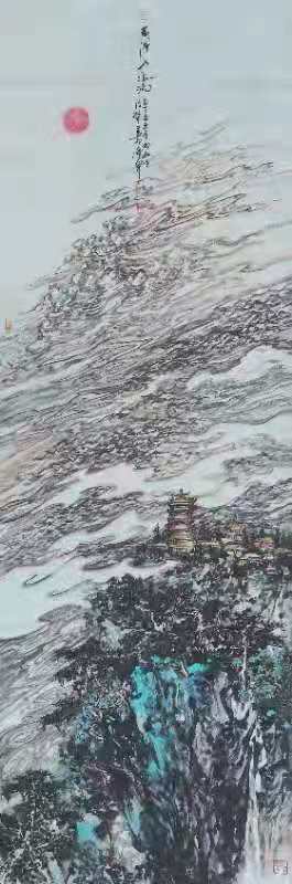 书画名家助力第二届老年文化艺术季 画家海珠：描绘母亲河，歌颂共产党
