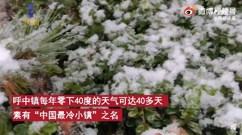 中国“最冷小镇”!黑龙江漠河下雪了 漫长冬季即将来临