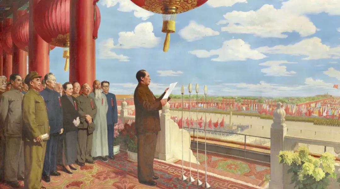 丹青绘巨作 礼赞新中国丨《美术经典中的党史》邀请您走近油画《开国大典》……