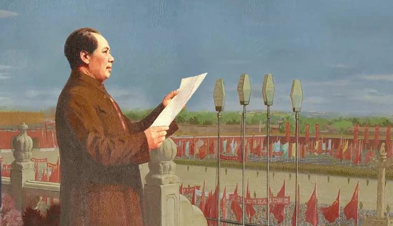丹青绘巨作 礼赞新中国丨《美术经典中的党史》邀请您走近油画《开国大典》……