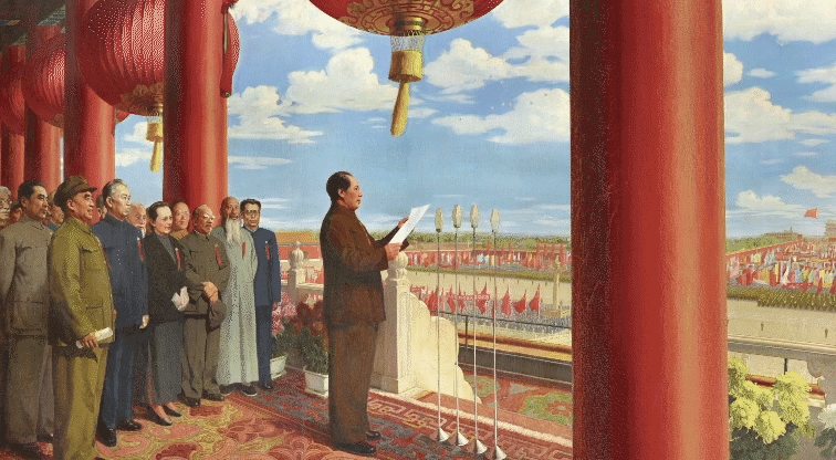 丹青绘巨作 礼赞新中国丨《美术经典中的党史》邀请您走近油画《开国大典》……