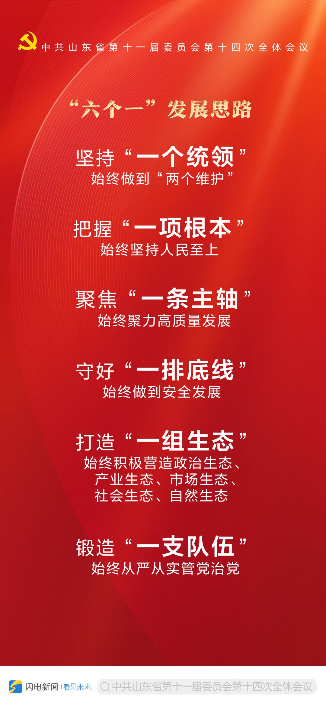 9张海报带你读懂中共山东省委十一届十四次全体会议公报