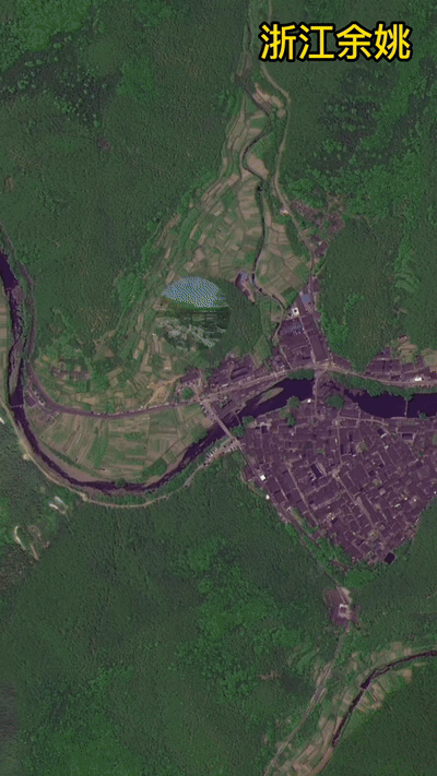 跟着卫星游宁波丨宁波美丽乡村的巨变