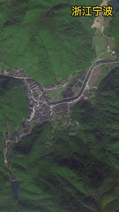 跟着卫星游宁波丨宁波美丽乡村的巨变