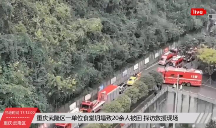 警惕！重庆一单位食堂坍塌已致2人遇难 严防次生事故发生！