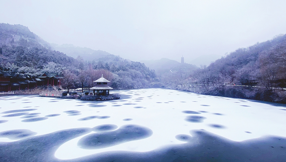 Jinan a inauguré la première neige de la nouvelle année
