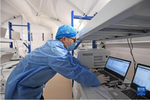 新华全媒+丨争分夺秒——气膜方舱实验室助力津城阻击奥密克戎