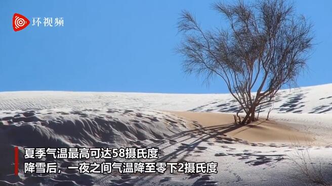 罕见美景撒哈拉沙漠小镇连续第二年下雪被称为沙漠之门