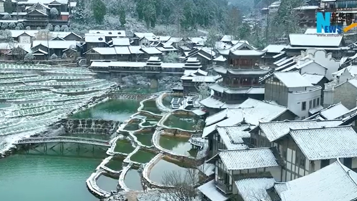 Провинция Гуйчжоу после снегопада