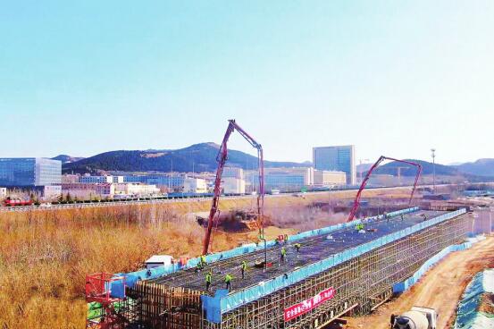 Les 27 faisceaux continus du chemin de fer à grande vitesse Jinan-Laiwu sont terminées