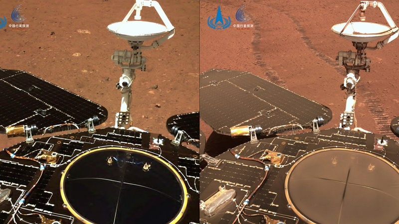 Китай опубликовал снимки марсианской пыли, сделанные орбитальным аппаратом 