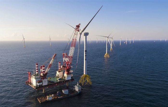 Прибрежная ветроэлектростанция на юге Китая выработала 1 млрд кВт-ч электроэнергии в 2022 году