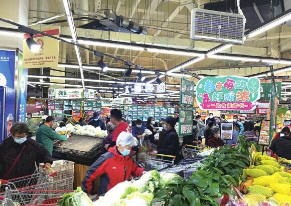 Réapprovisionnement rapide, tous les supermarchés de Jinan ont des prix complets et stables