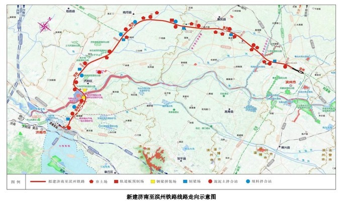 承担遥墙机场集疏运任务，山东将建济南至滨州铁路，环评公示截至22日