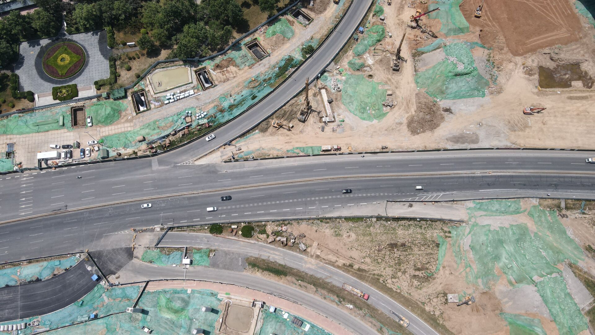 济南零点立交转向匝道拆除接近尾声