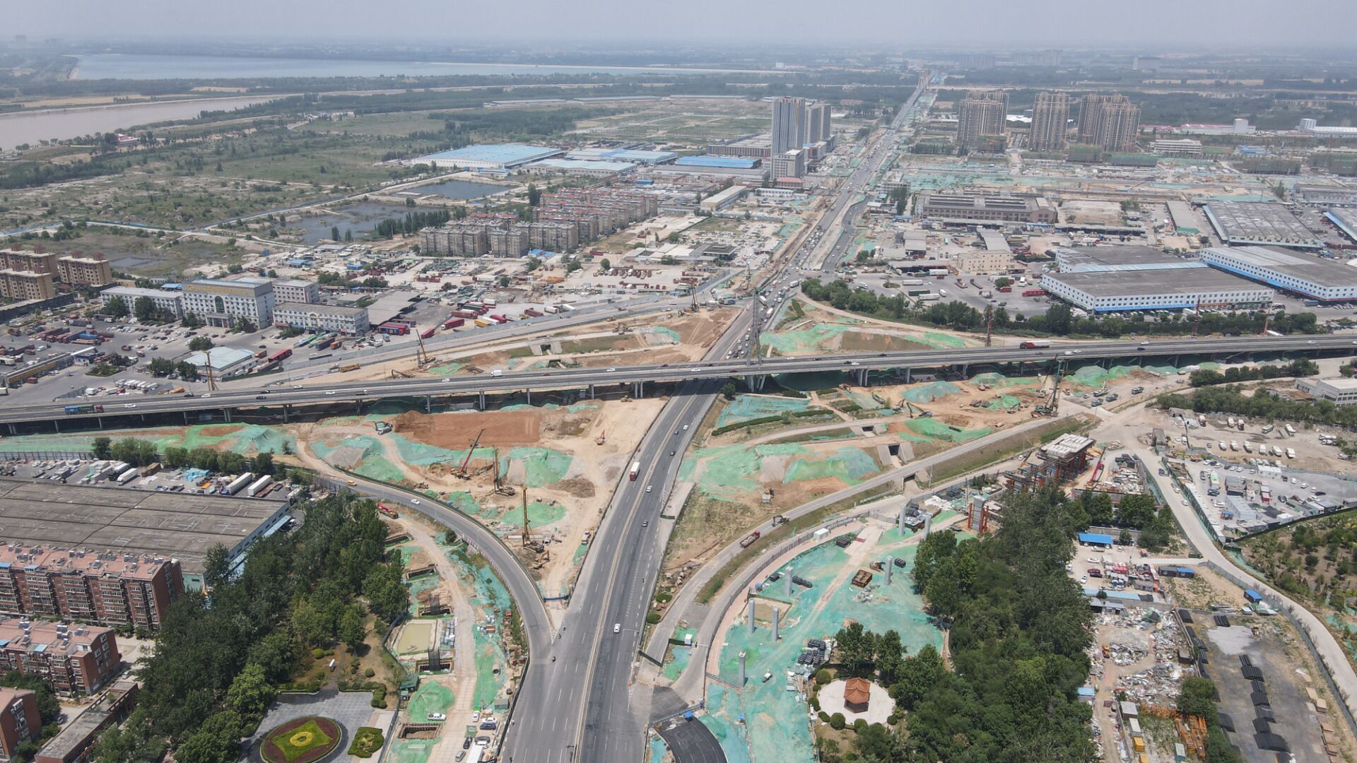 济南零点立交转向匝道拆除接近尾声