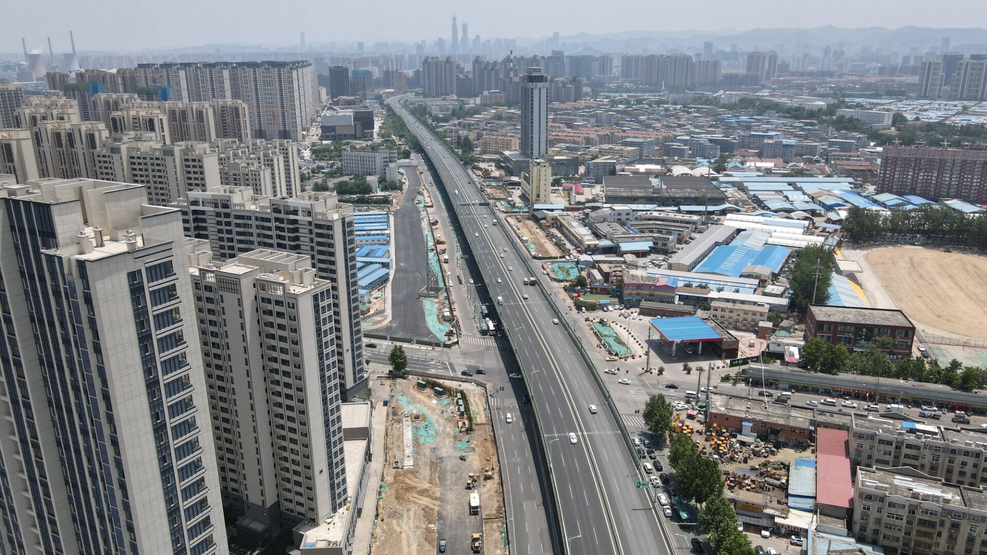 济南零点立交转向匝道拆除接近尾声