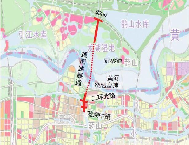 济南黄岗路穿黄隧道选址公示：全长约5.8公里，连接蓝翔中路与国道309