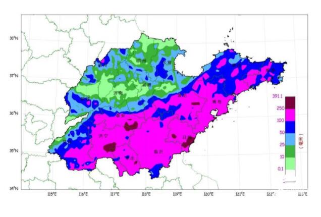 山东6月以来平均降水量较常年偏多144% 鲁东南、半岛东部局部仍有大雨