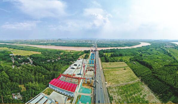 Construction rapide du nouveau pont du pont du fleuve Jaune de Jinan