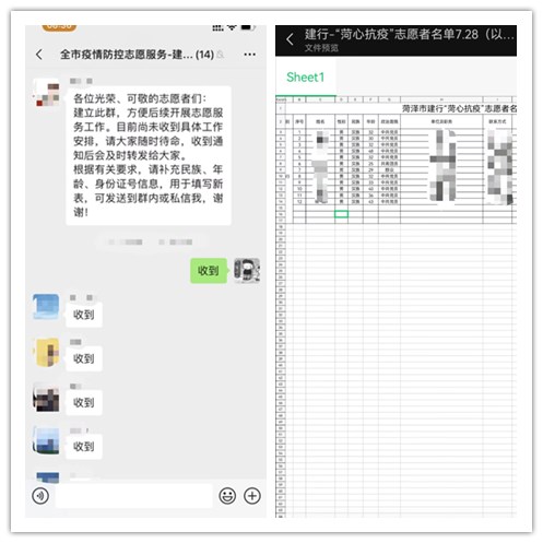 “菏”心抗疫 “建”行担当——建行菏泽分行驰援银田农贸市场 疫情防控工作