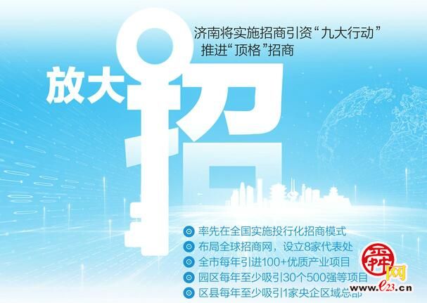 实施招商引资“九大行动” 济南每年将引进100个以上优质产业项目