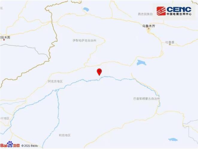 新疆阿克苏地区库车市发生3.7级地震 震源深度12千米