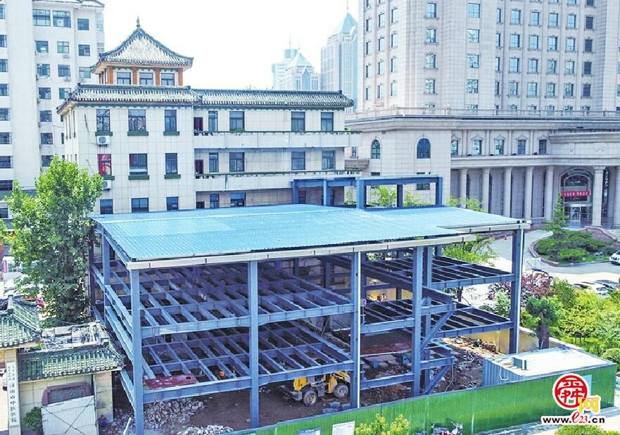 济南市中医医院新增立体停车场