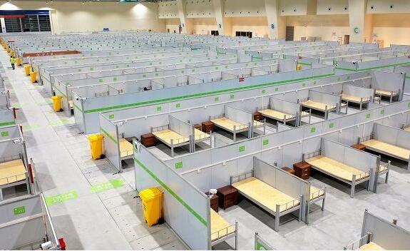 海南三亚第二方舱医院交付使用 共有2000张床位