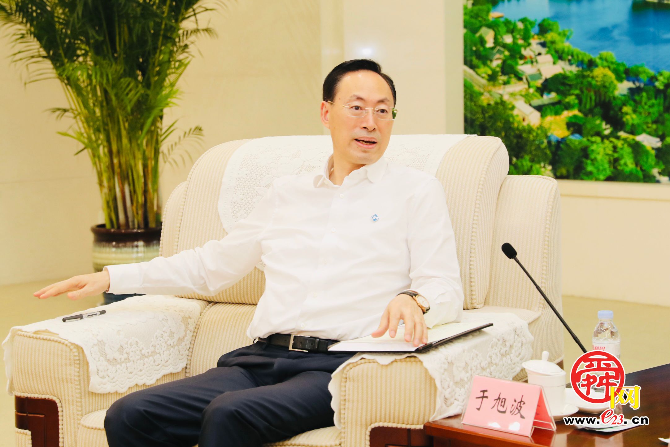 于海田雷杰会见通用技术集团客人