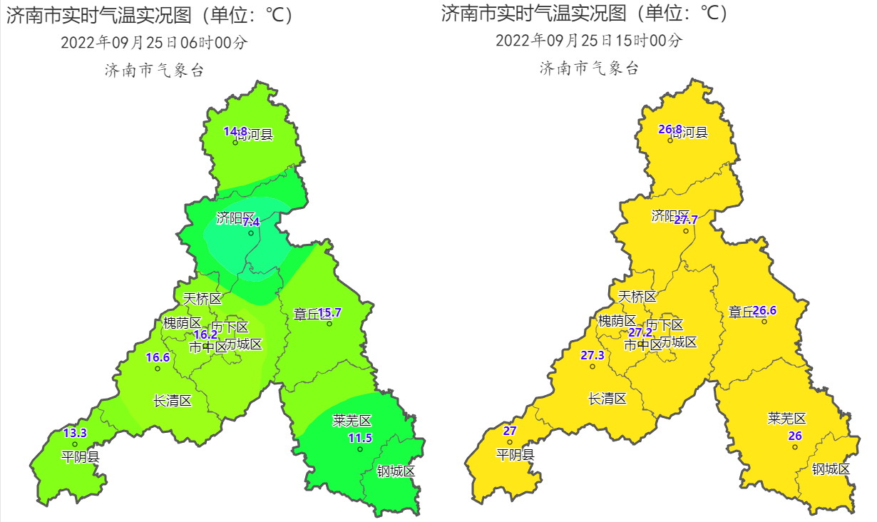 温差超10℃！九月末尾秋高气爽气温升 国庆假期济南将迎降雨