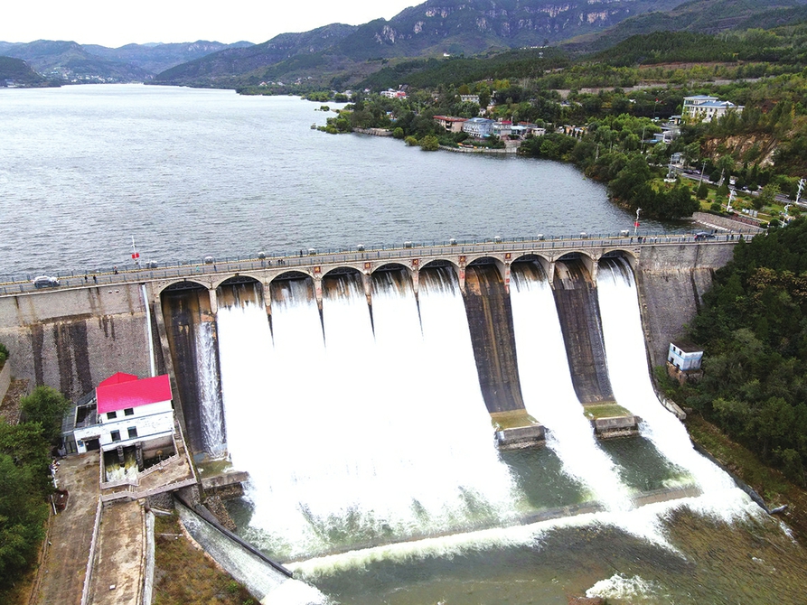 济南锦绣川水库提闸放水