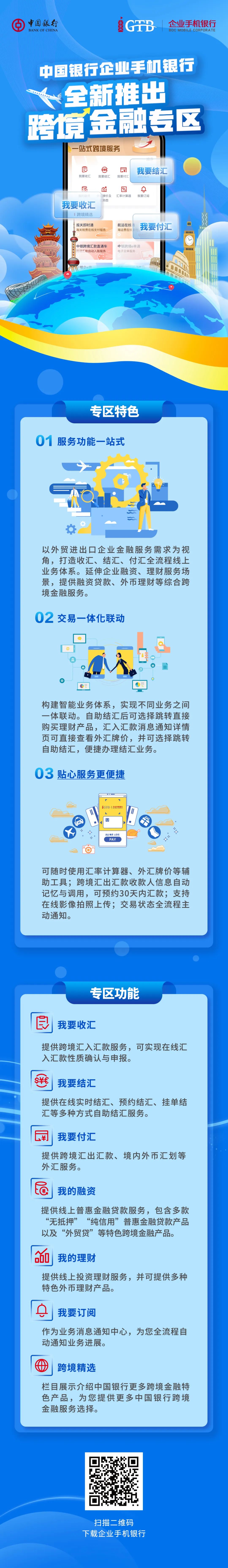 中国银行企业手机银行全新推出跨境金融专区