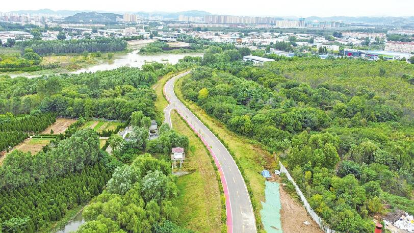 玉符河下游绿道升级