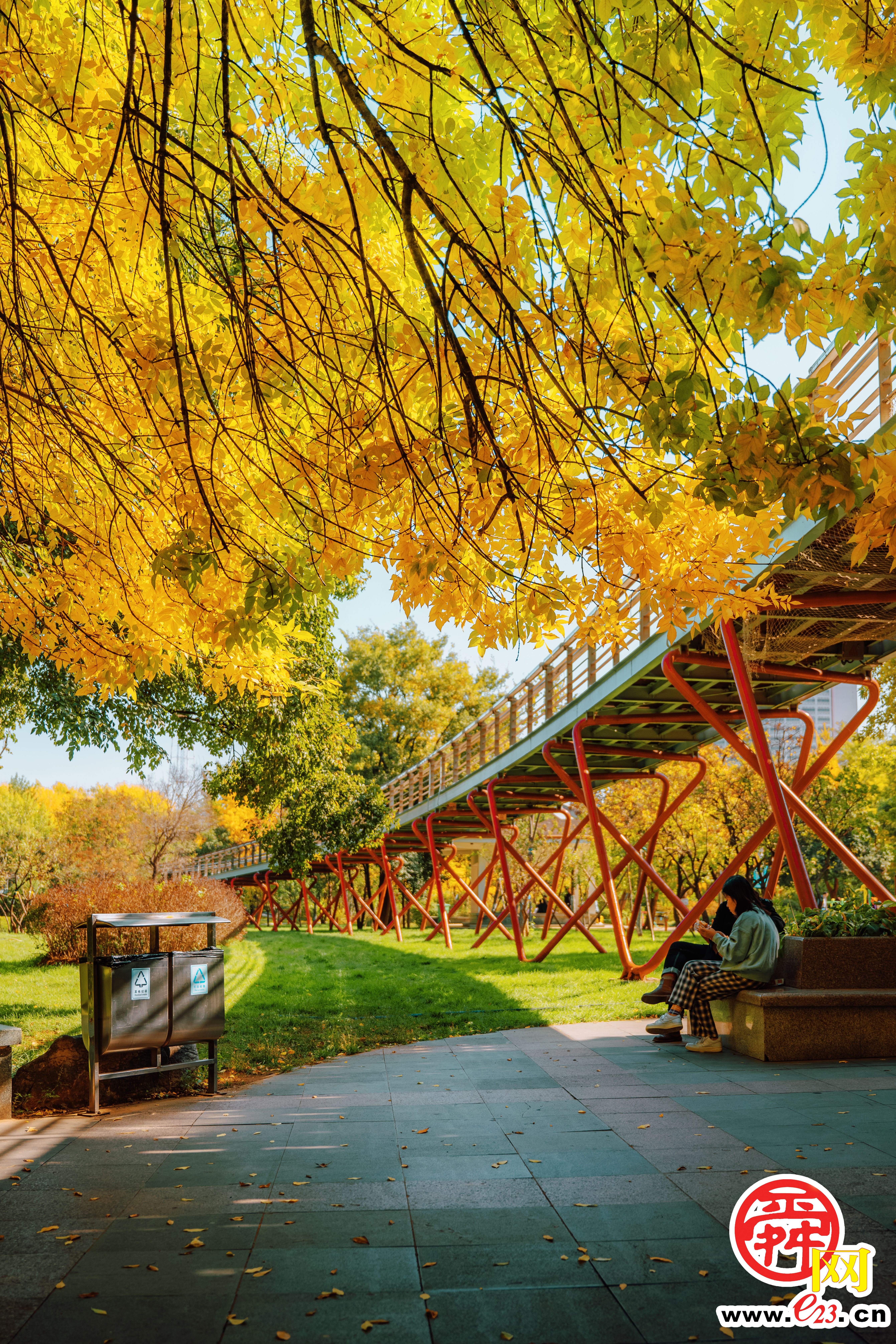 泉城公园的秋色，美得让人心旷神怡