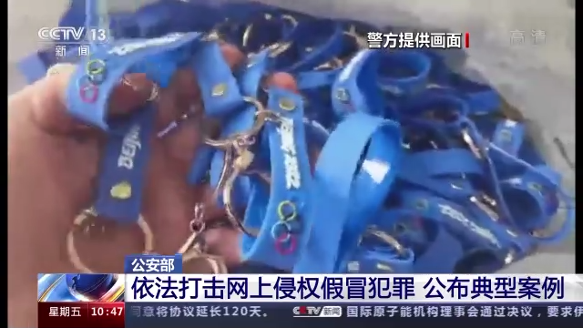 依法打击网上侵权假冒犯罪 公安部公布典型案例