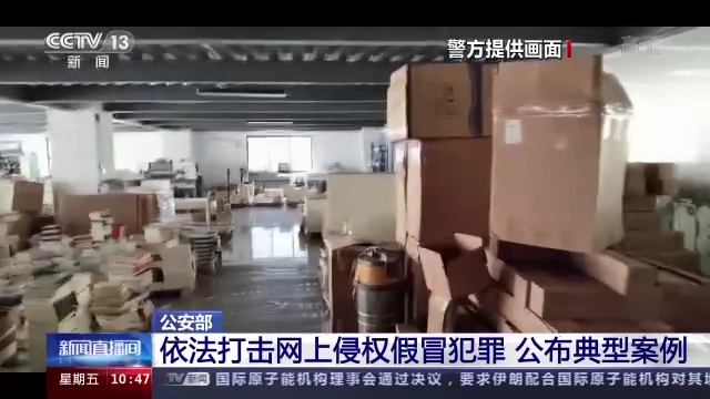 依法打击网上侵权假冒犯罪 公安部公布典型案例