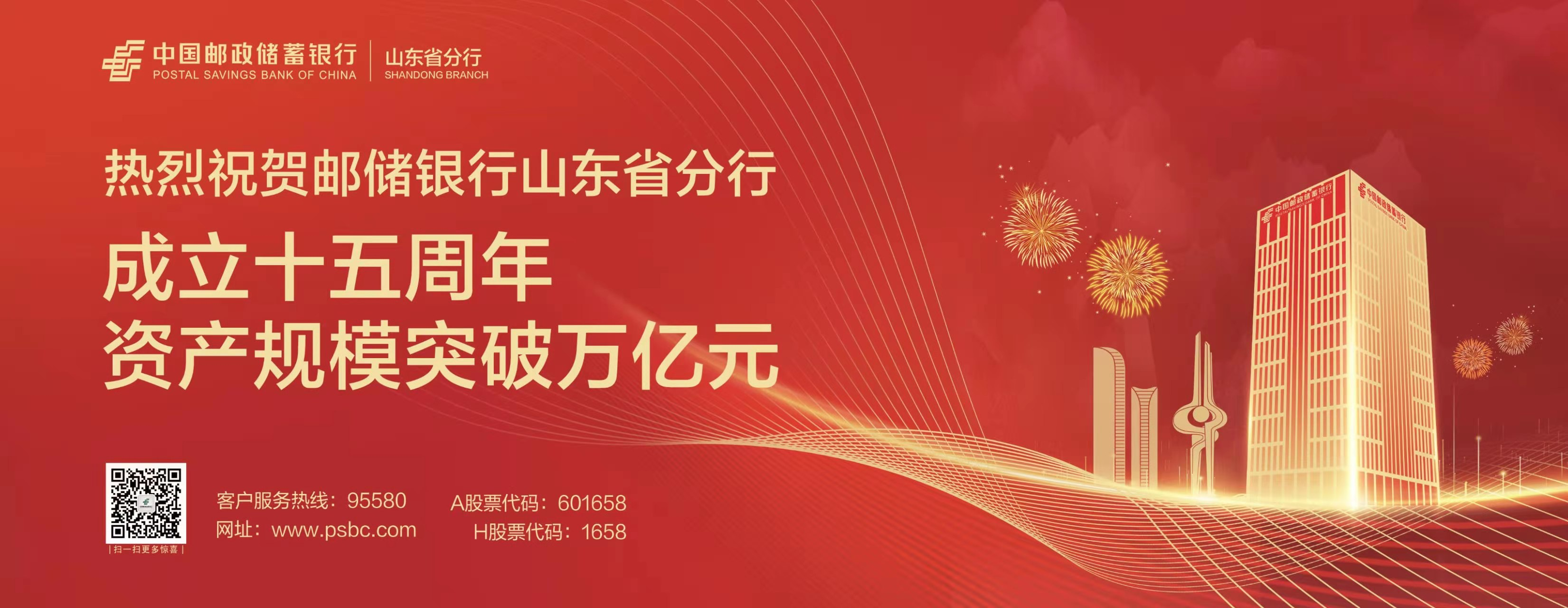 踔厉奋发十五载,砥砺前行创辉煌——热烈祝贺邮储银行山东省分行资产规模突破万亿元